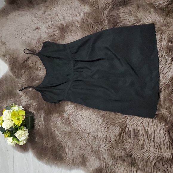 J. Crew Black Spaghetti Strap Sleeveless Fit and Flare Pocket Sundress - Picture 3 of 7